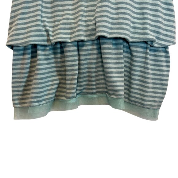 Matilda Jane Womens Striped Tank Dress W/ Pom-Pom Trim Blue/White - Picture 2 of 6